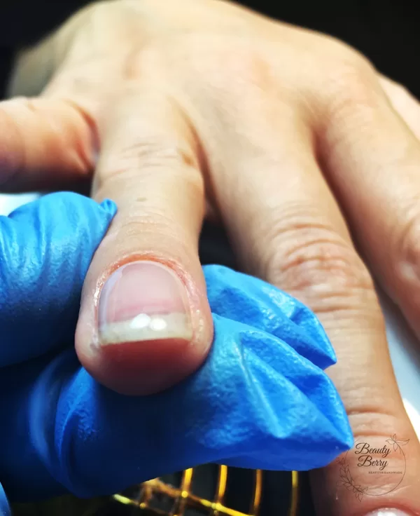 Clean manicure and base coat!